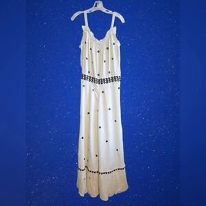 Anthropologie Leifnotes Mirror Dots Maxi Dress Size 8